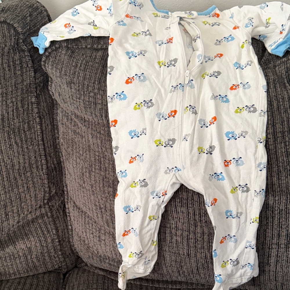 Gerber Multicolor Animal Print Footie
